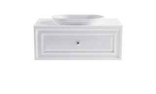 Тумба с раковиной Astra-Form Шарм 4631177715174 100 см белый матовый